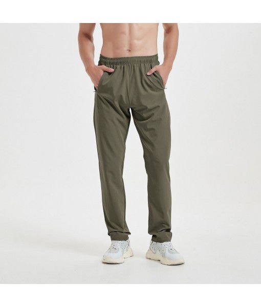 A man's quick-drying sports pants, running fitness pants, stretch comfortable casual sports pants