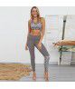  Quicksell 2023 new yoga suit, European and American bodybuilding vest, high-waist running fitness suit, sports suit