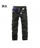  men's overalls for foreign trade, leisure, pure cotton, outdoor, multi-pocket, solid color trousers for men