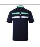  new summer patchwork quick-drying casual stripes breathable outdoor sportswear POLO shirt men's short-sleeve logo